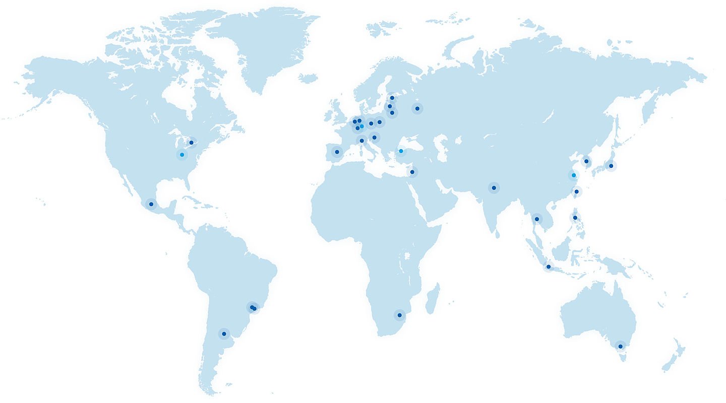 Lokalizacje: ARKU na całym świecie.